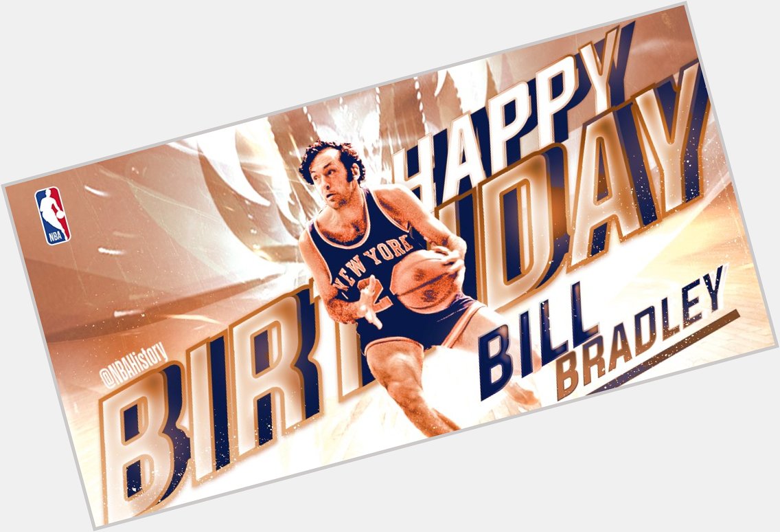 Happy 75th Birthday to 2x champ with the Hall of Famer Bill Bradley! 