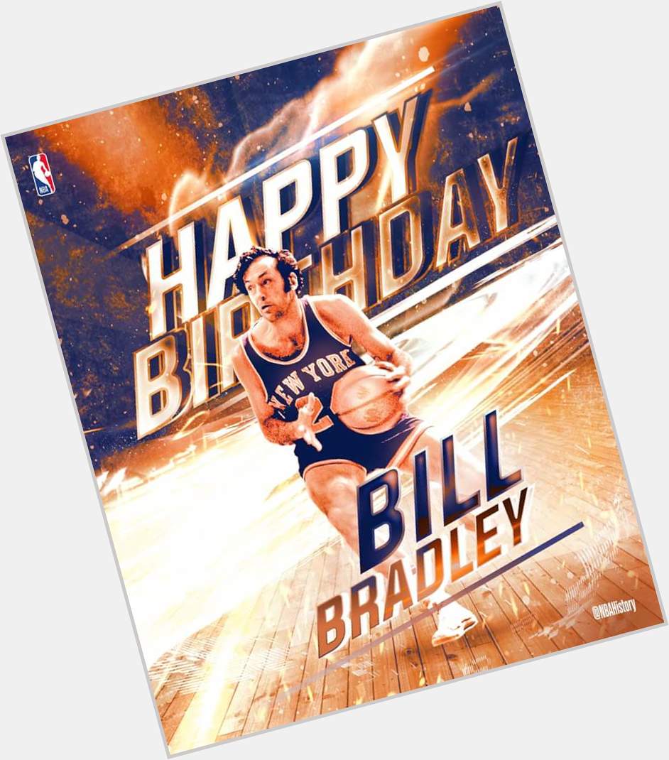 Happy Birthday to Hall of Famer & 2-time NBA champ Bill Bradley! 