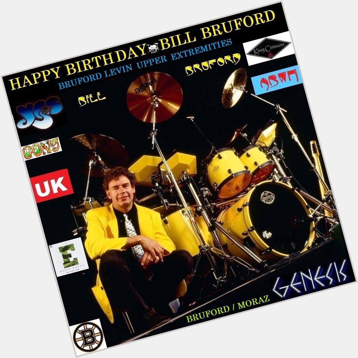 One of my favorite musicians in the world. Happy Birthday, Bill Bruford. 70 years-old today ... 