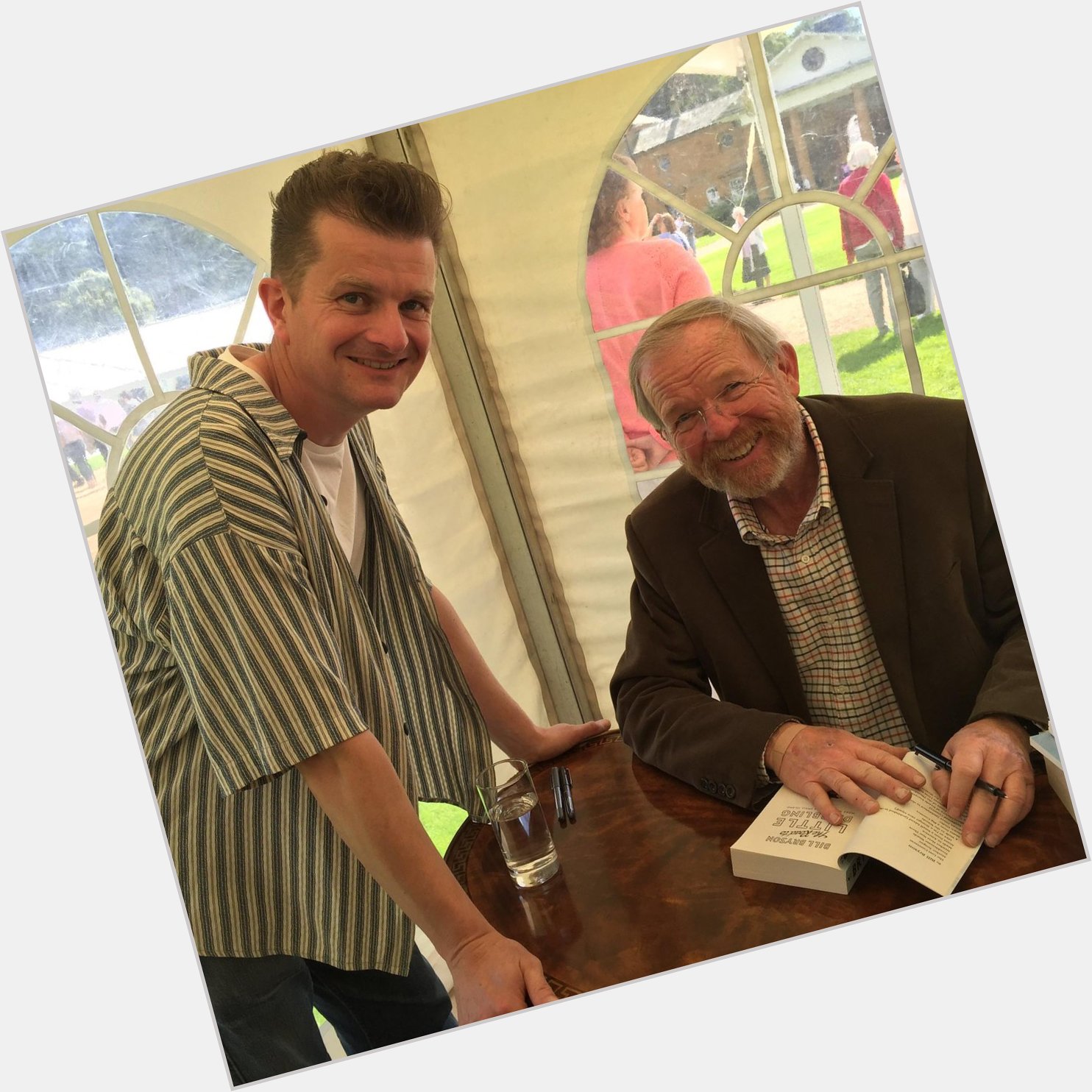 Happy birthday Bill Bryson, pictured here with my brother!! 