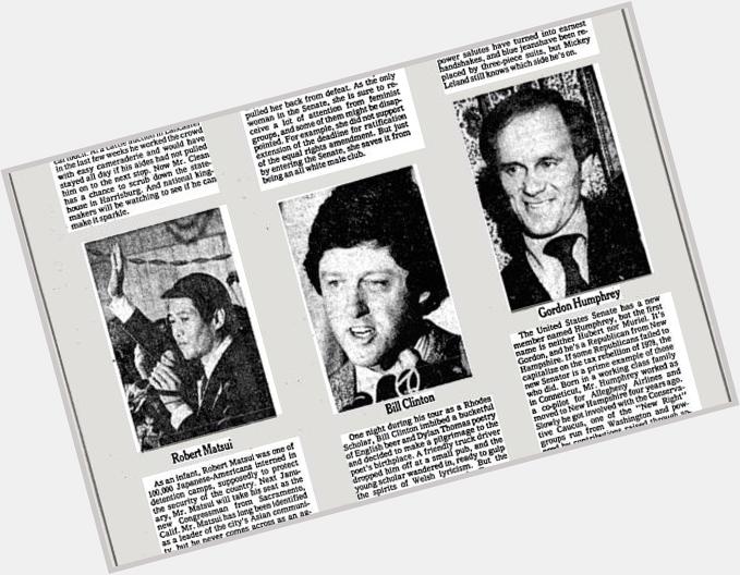 Happy Birthday, Bill Clinton. In 1978, NYT profiled him as a new face on the political scene.  