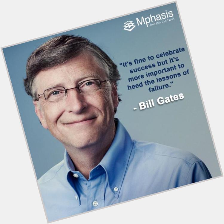 Wishing Bill Gates a very Happy Birthday!  