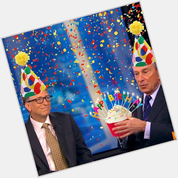 Mike Bloomberg: Happy Birthday Bill Gates - Made this for you using Microsoft Paint! 