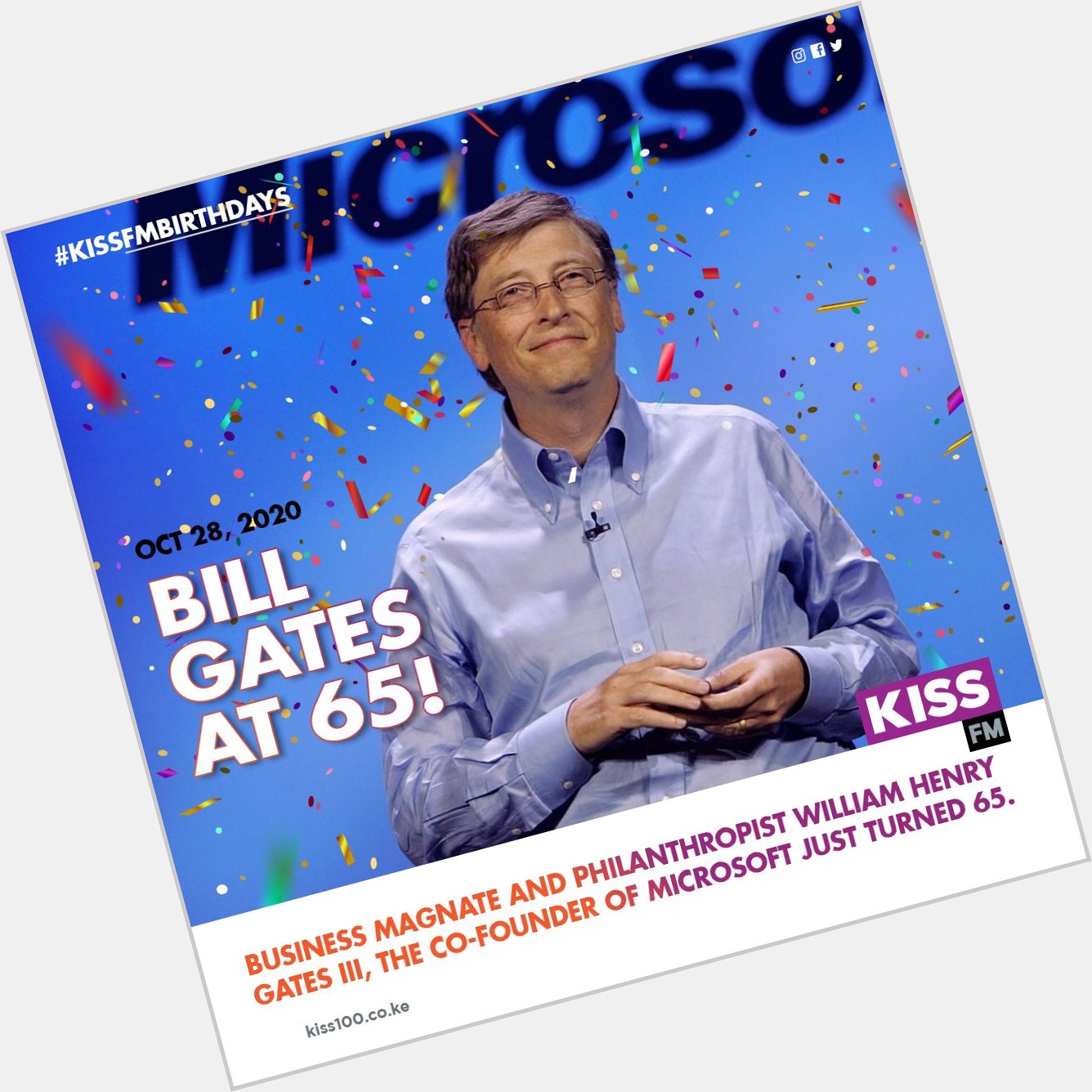 Happy birthday Bill Gates. 