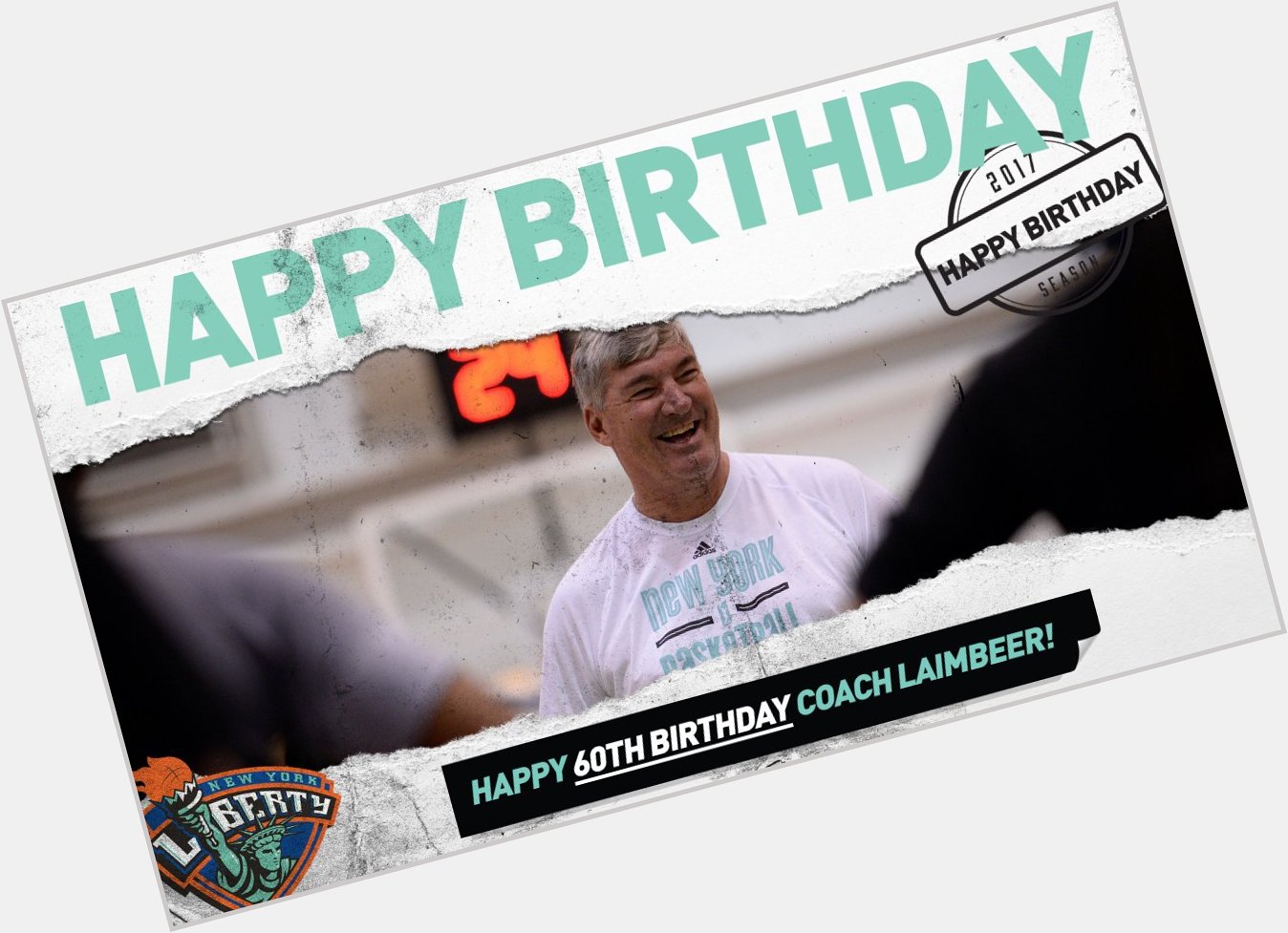 Join the Liberty in wishing a happy 60TH! birthday to head coach Bill Laimbeer! 
