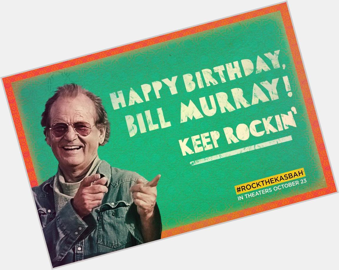 The man, the myth, the legend...
Happy birthday to Bill Murray! 