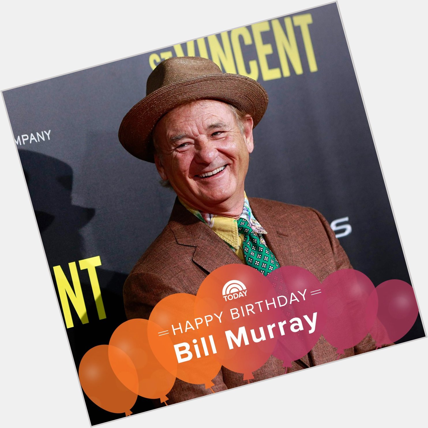 Happy birthday to the talented Bill Murray! 