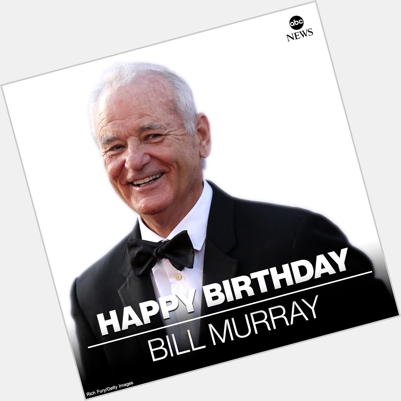 HAPPY BIRTHDAY: Actor-comedian Bill Murray is 71 today.  