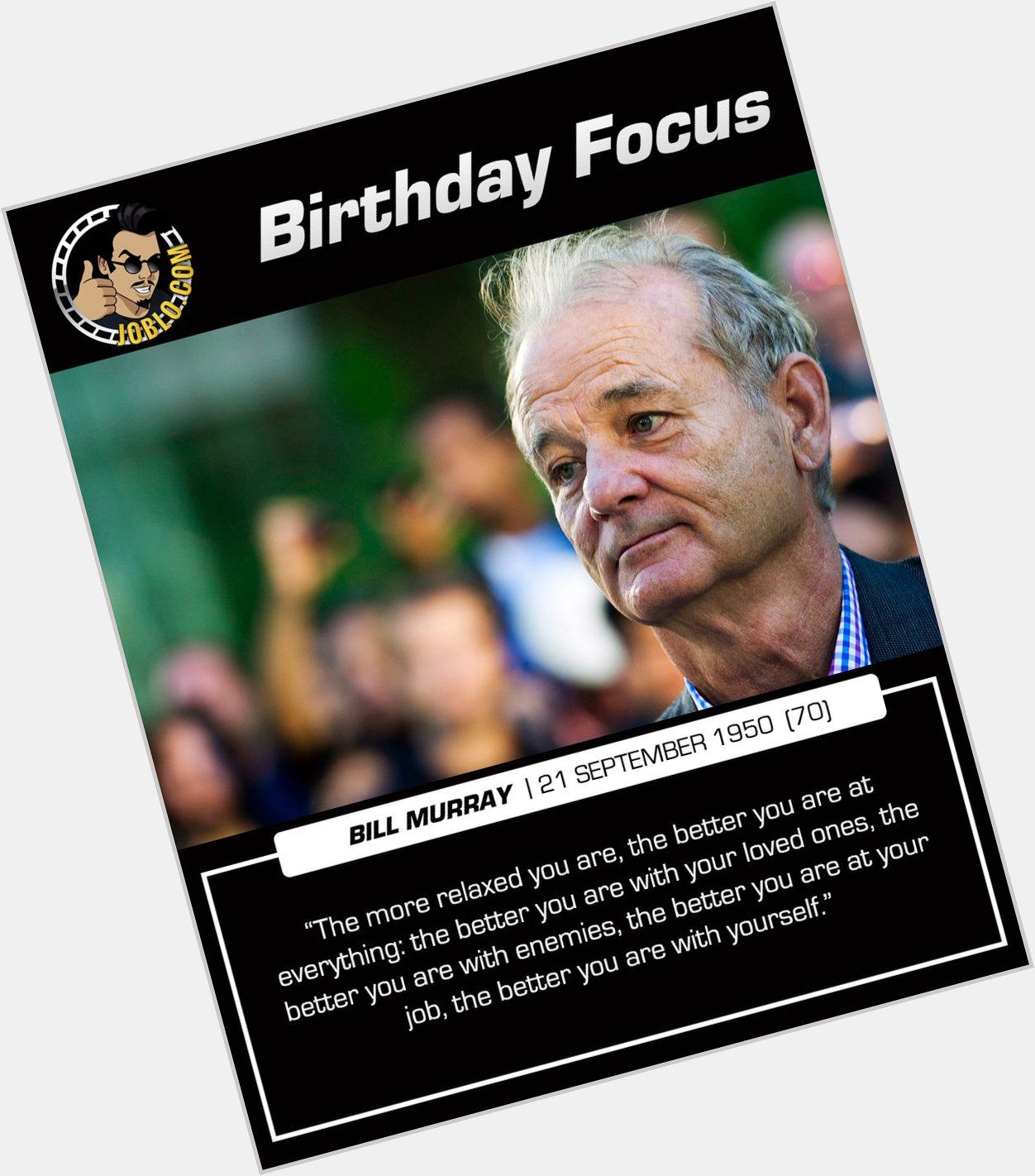 Happy 70th birthday to Bill Murray!

What is your favorite performance of his? 