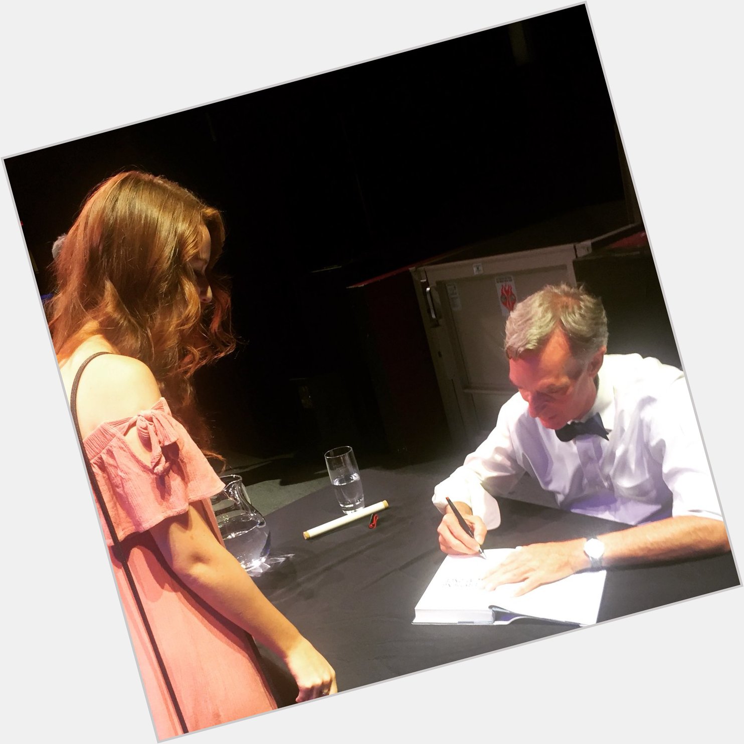 In honor of Bill Nye s bday here s a pic from the 5th time I met him. Happy birthday to the loml   