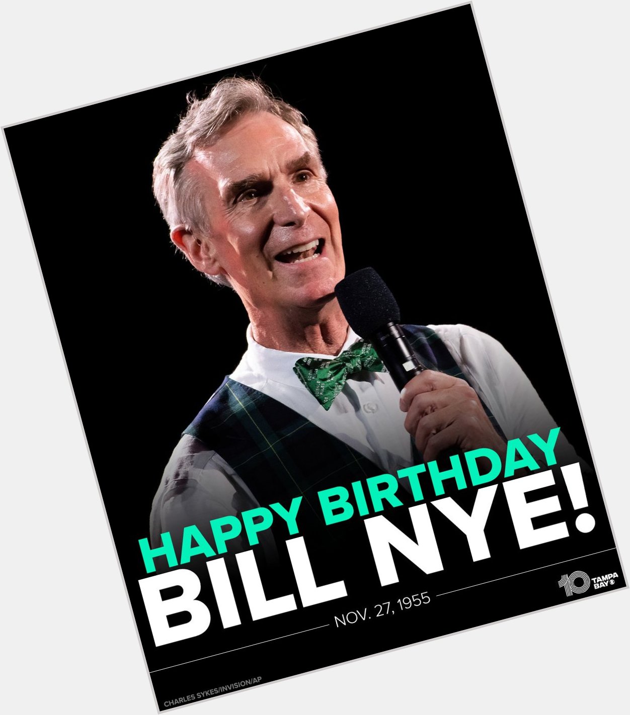 HAPPY BIRTHDAY! Bill Nye \"The Science Guy\" is celebrating his 66th birthday today! 