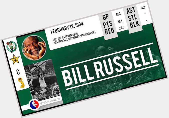 22 boards a game...   Happy Birthday to Bill Russell ! 