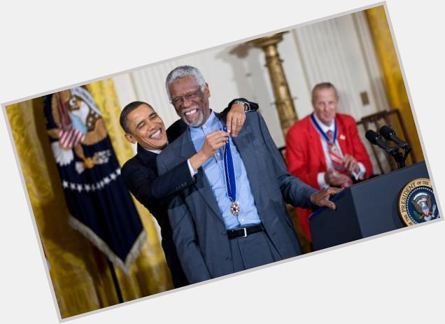 Presidential Medal of Freedom recipient and one of the greatest Happy bday Bill Russell! 