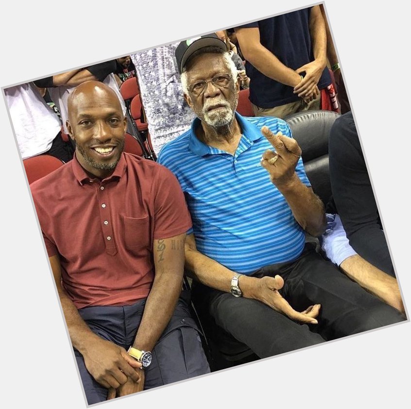 Happy Birthday to the middle finger gawd and NBA legend Bill Russell! 