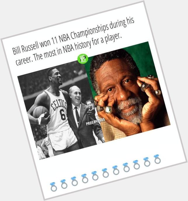 Yup that is true. Also happy birthday to the great Bill Russell! 