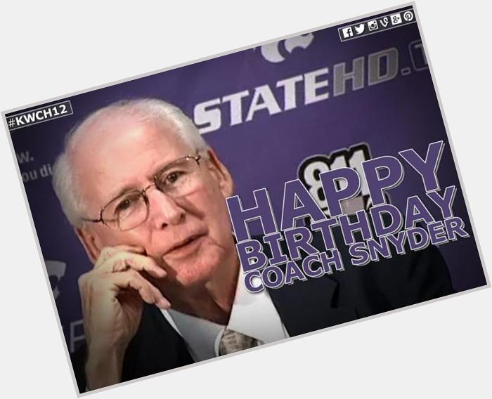 Happy Birthday to Head Coach Bill Snyder who turns 75 today!  