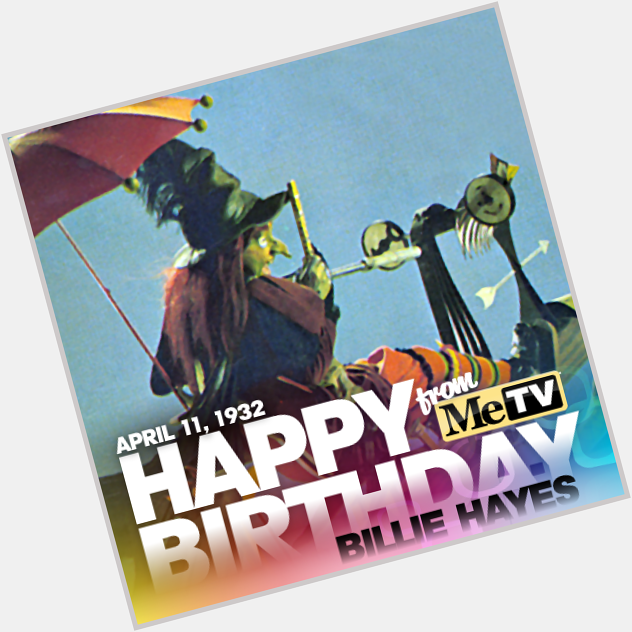 Happy Birthday, Witchie-poo! Actress Billie Hayes turns 83 today. 