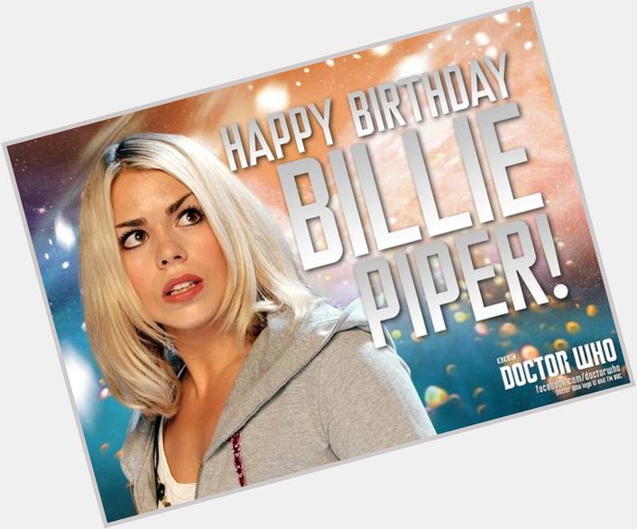 Happy Birthday, Billie Piper. Forever and always our favorite companion. 