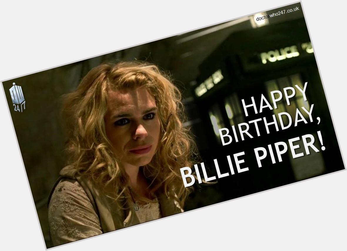Wishing a very happy birthday to Billie Piper! 