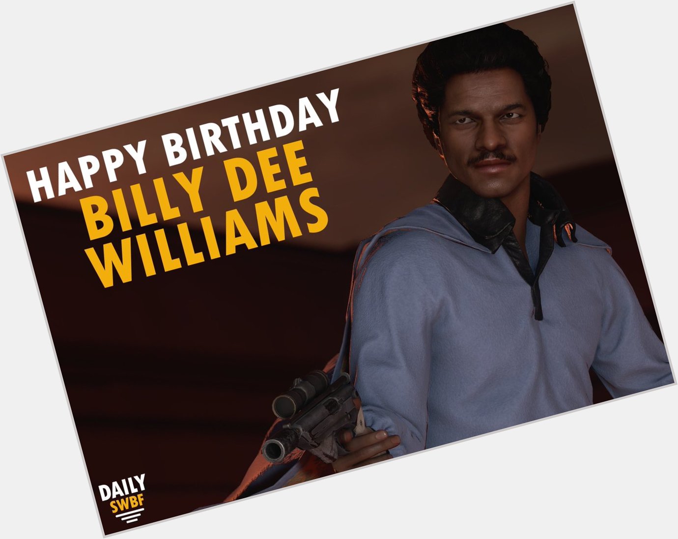 Happy Birthday to smoothest gambler in the galaxy, Billy Dee Williams! 