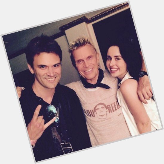 Happy Birthday Billy Idol!!! (Pictured with Kash Hovey and Fiona Grey)  