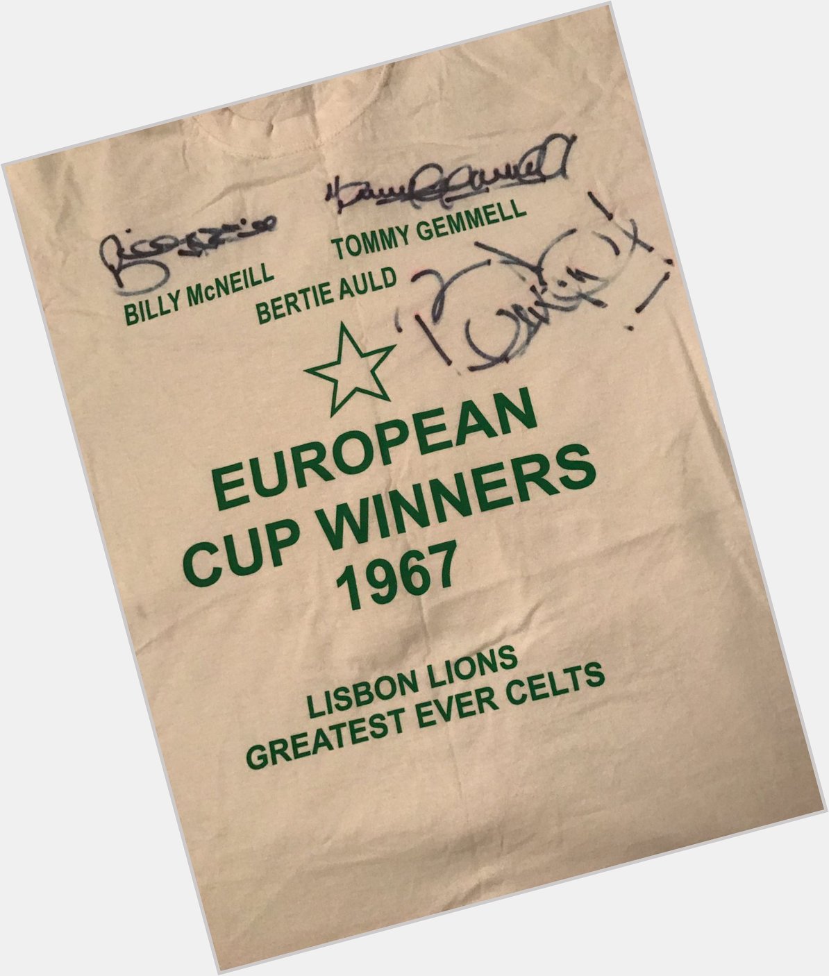 Fitting that I found this today clearing out the house ! Happy Birthday Billy McNeill.   