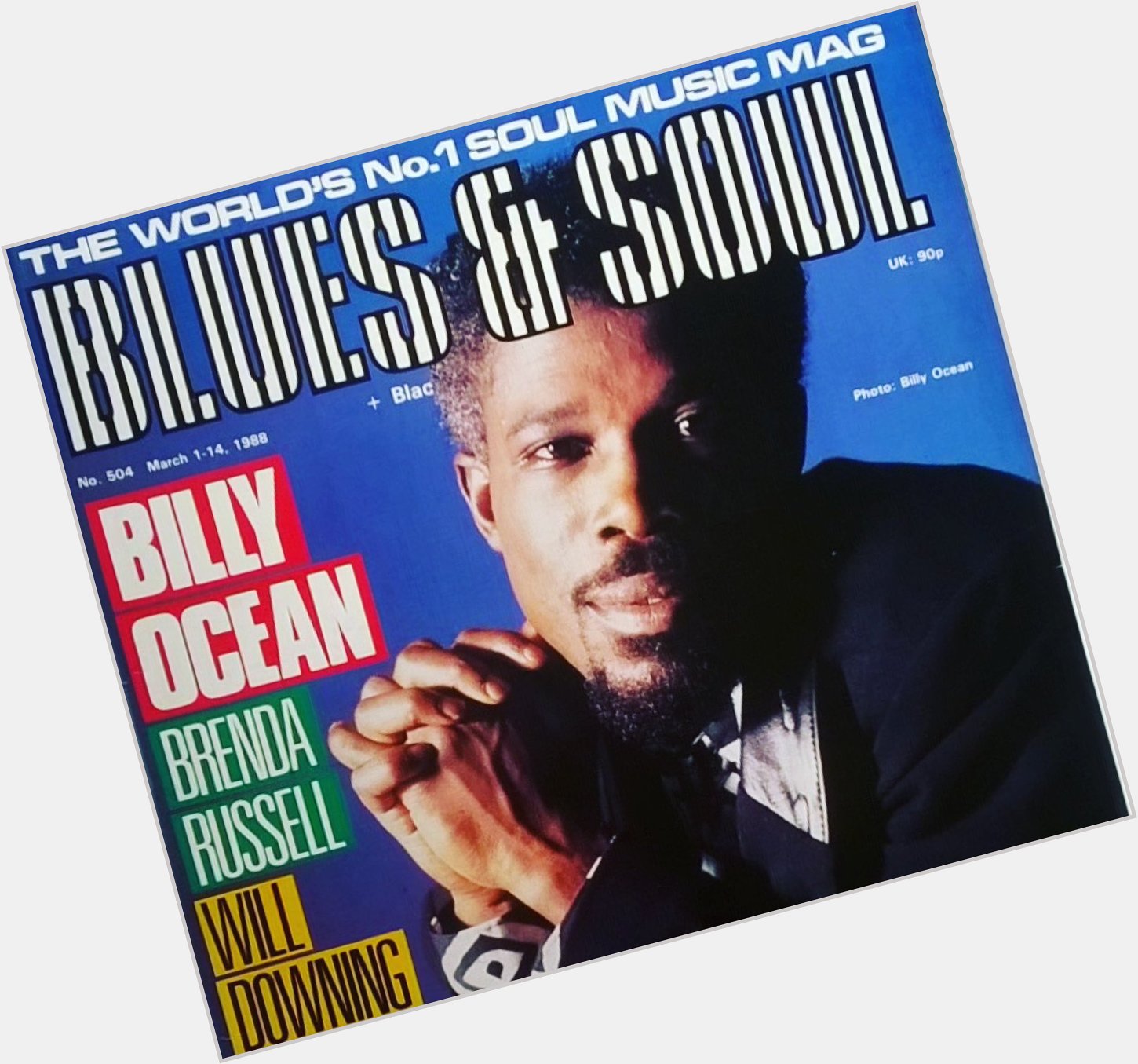 Happy Birthday Soul music icon Billy Ocean  This cover is from 1 Mar 1988    