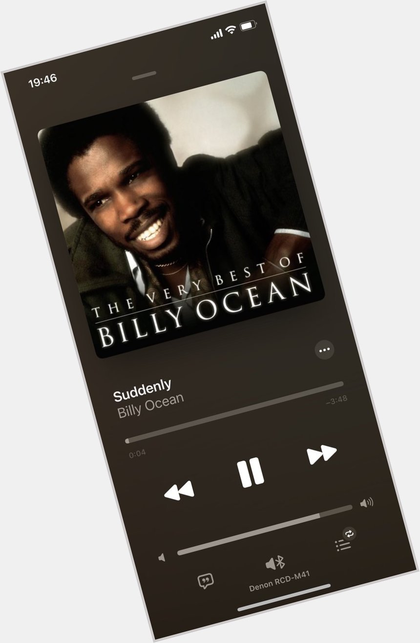  I used think that love was fairytale until that first hello Happy birthday Billy Ocean 