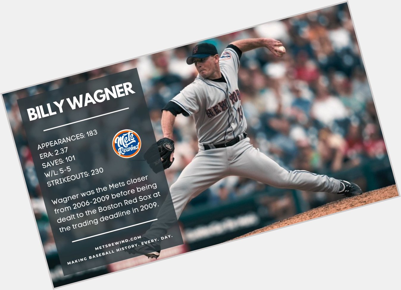 Happy Birthday, Billy Wagner! The former closer turns 51 today: 
