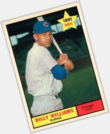 Happy Birthday to the great Billy Williams. One of the most underrated baseball players of the game. HOF class ~1987 