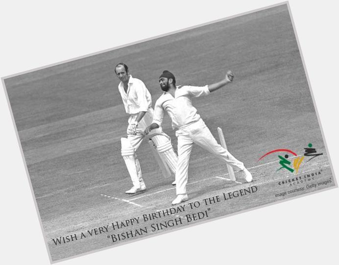 Team CIA wishes a very Happy Birthday to Legendary Indian Spinner \"Bishan Singh Bedi\". 