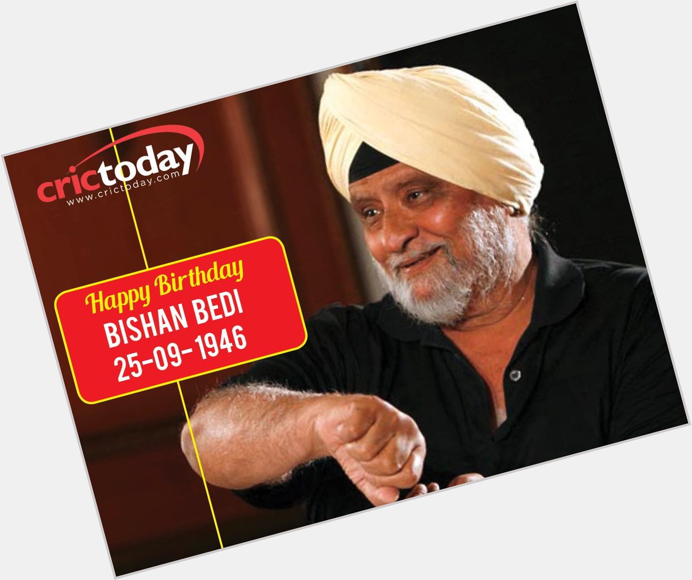  Happy Birthday Bishan Singh Bedi 