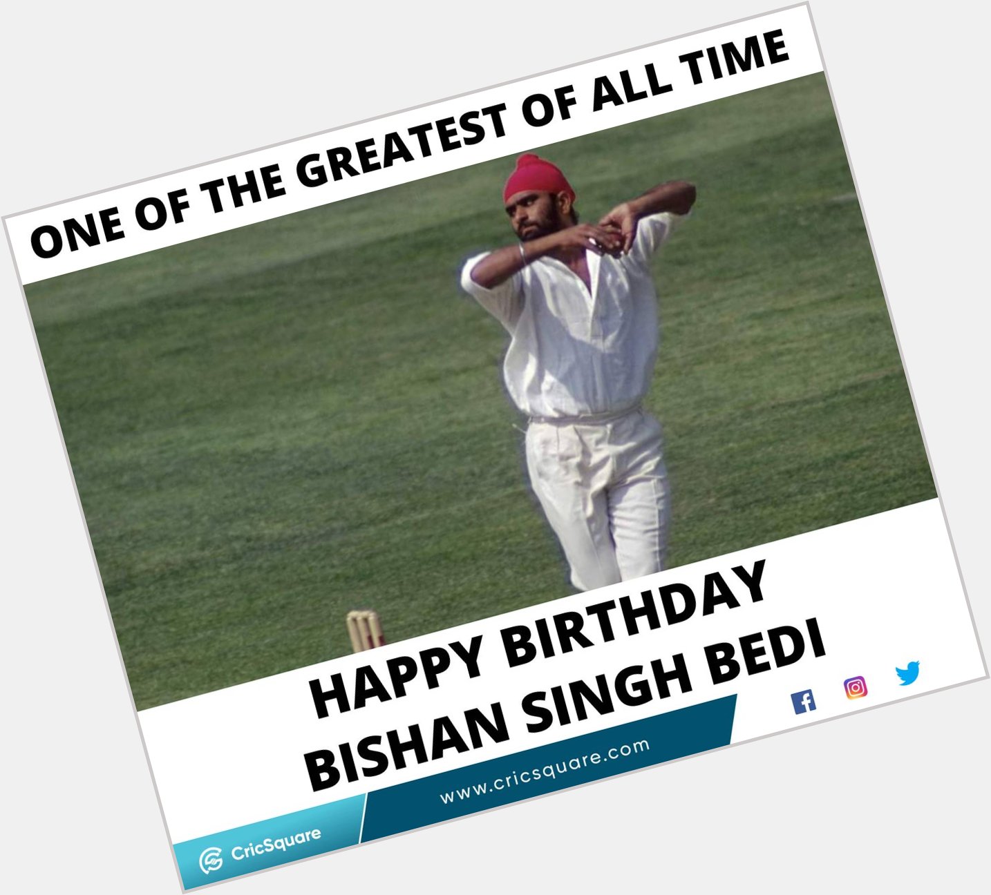 Happy Birthday, Bishan Singh Bedi !!  