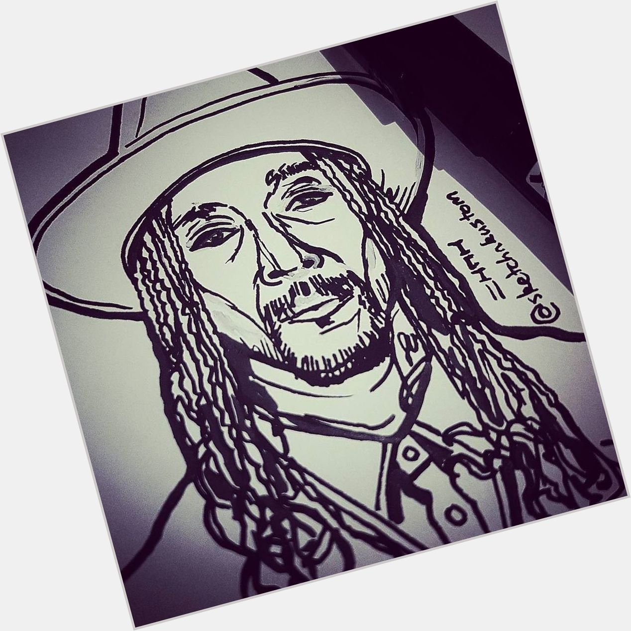 Happy birthday to the Midwest Cowboy Bizzy Bone - a huge influence in my art life! 