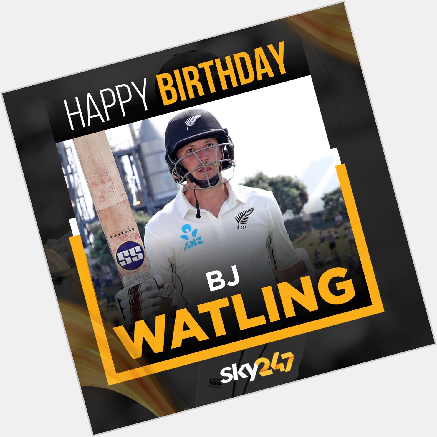 Wishing BJ Watling a very happy birthday.     