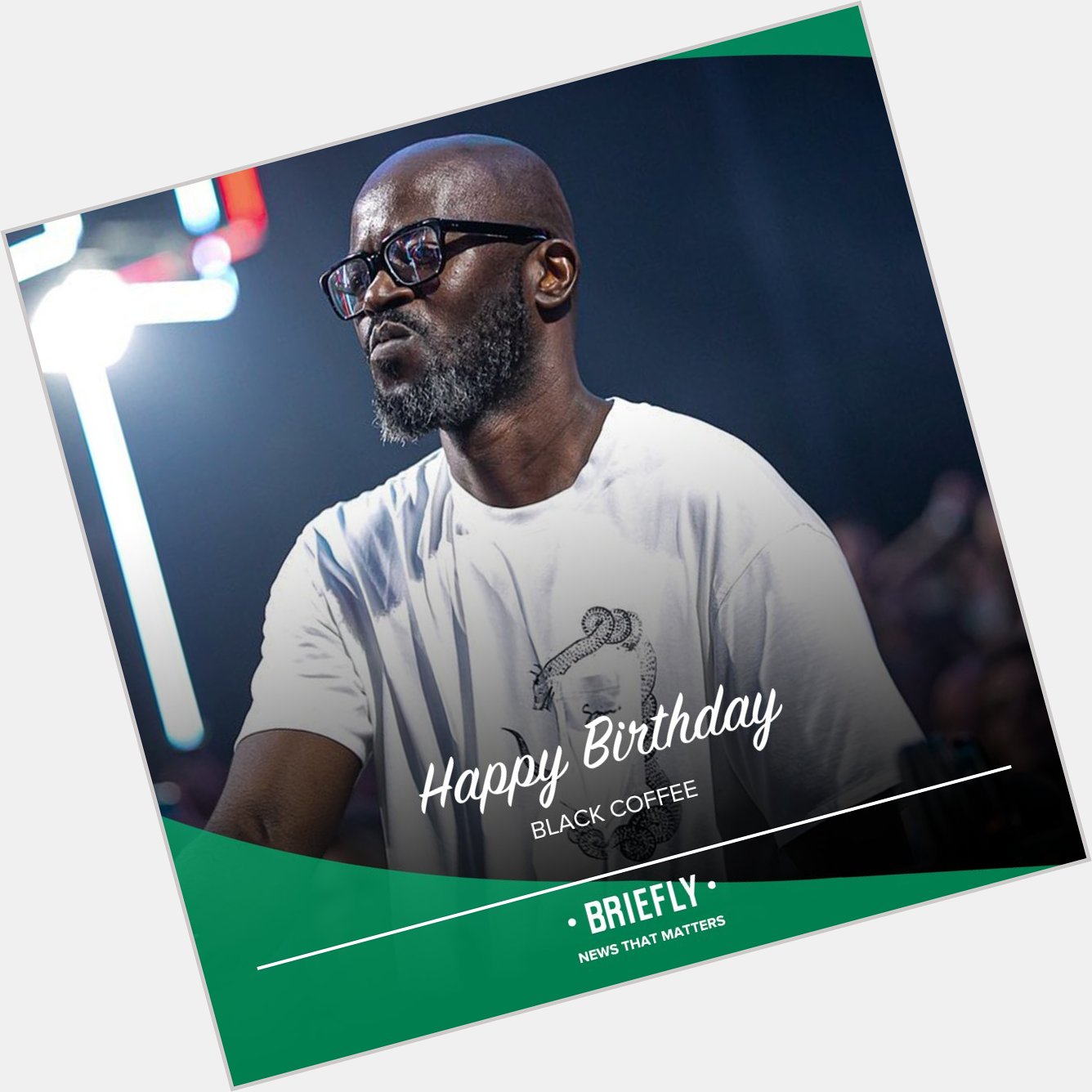 Today, South African DJ, Black Coffee, celebrates his birthday. Happy birthday, 