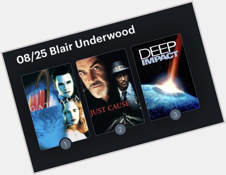 Hoy cumple años el actor Blair Underwood (57). Happy Birthday ! Aquí mi miniRanking: 