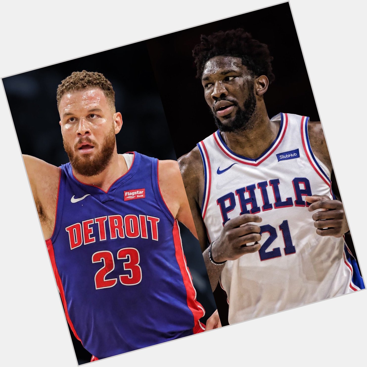 Happy 31st birthday to Blake Griffin, and Happy 26th birthday to Joel Embiid! 