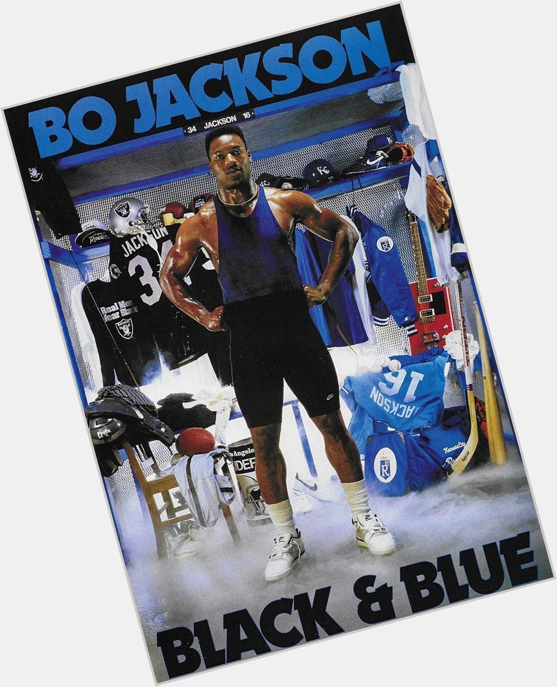 Happy birthday, Bo Jackson. Had this poster on my wall as a kid. 