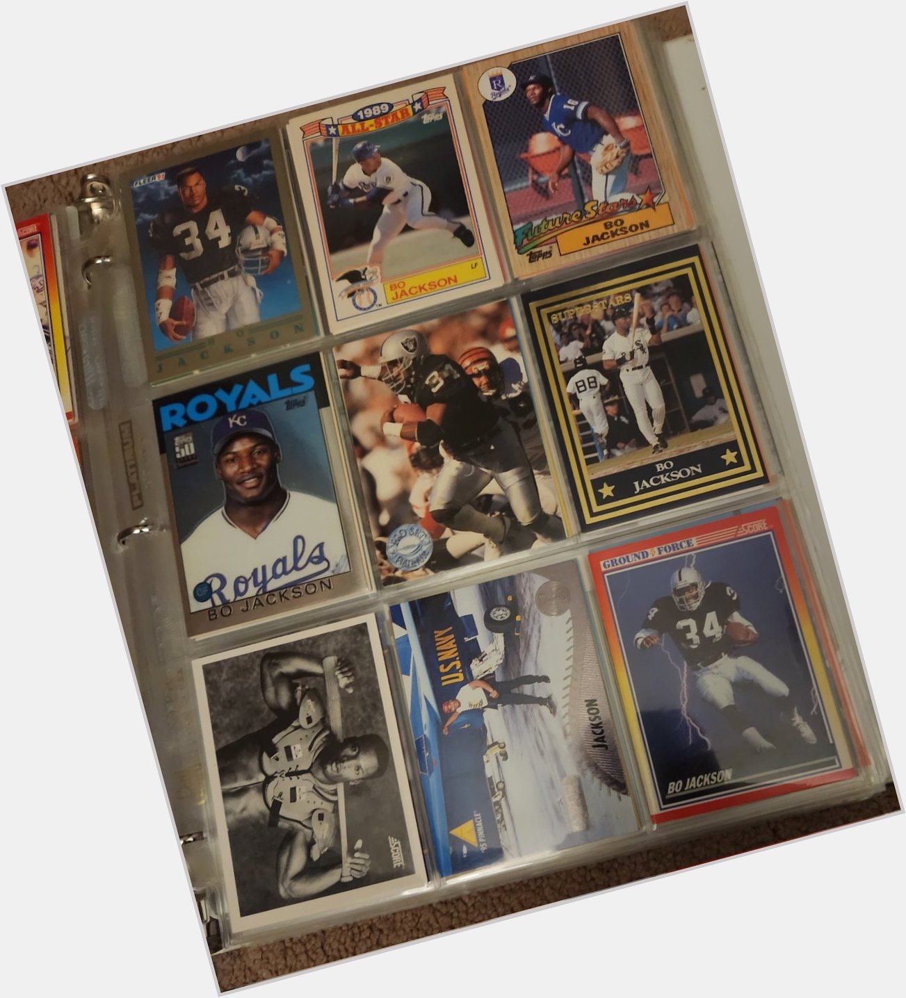 Bo Jackson turns 60 today. Here\s a sampling of his cards. Happy Birthday! 