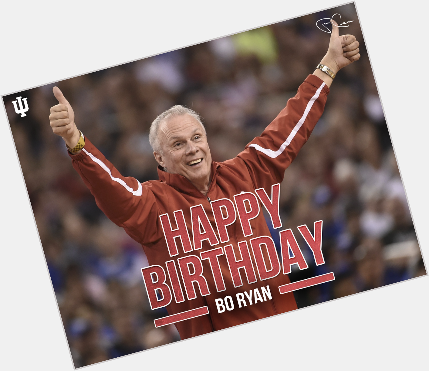 Wishing a happy birthday to Bo Ryan. Congrats on your retirement and a great career! 
