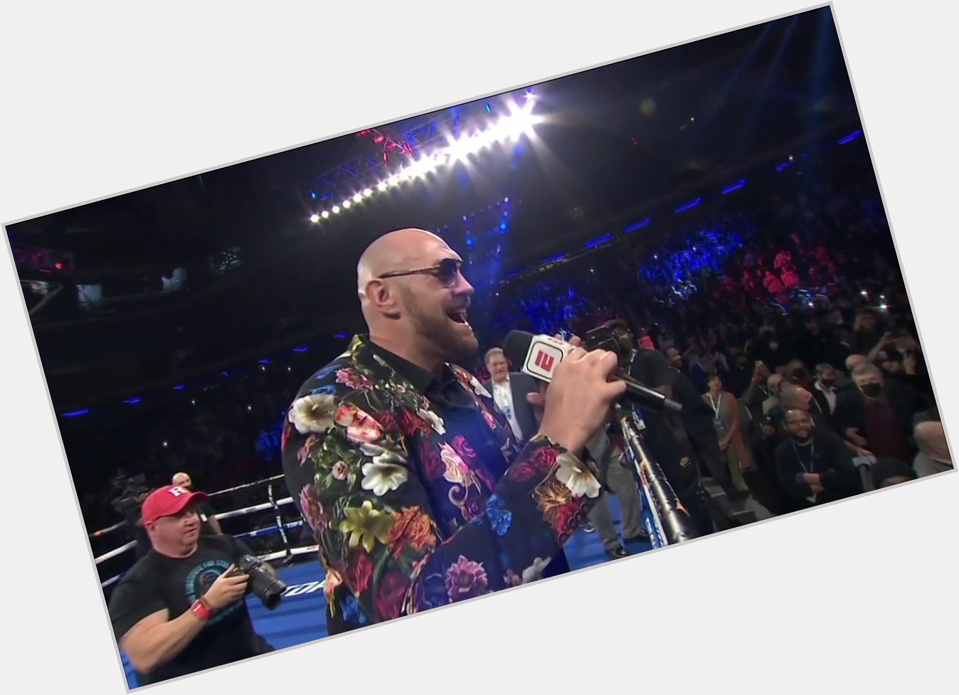 Tyson Fury was a surprise guest at Madison Square Garden and led the crowd in singing happy birthday to Bob Arum  