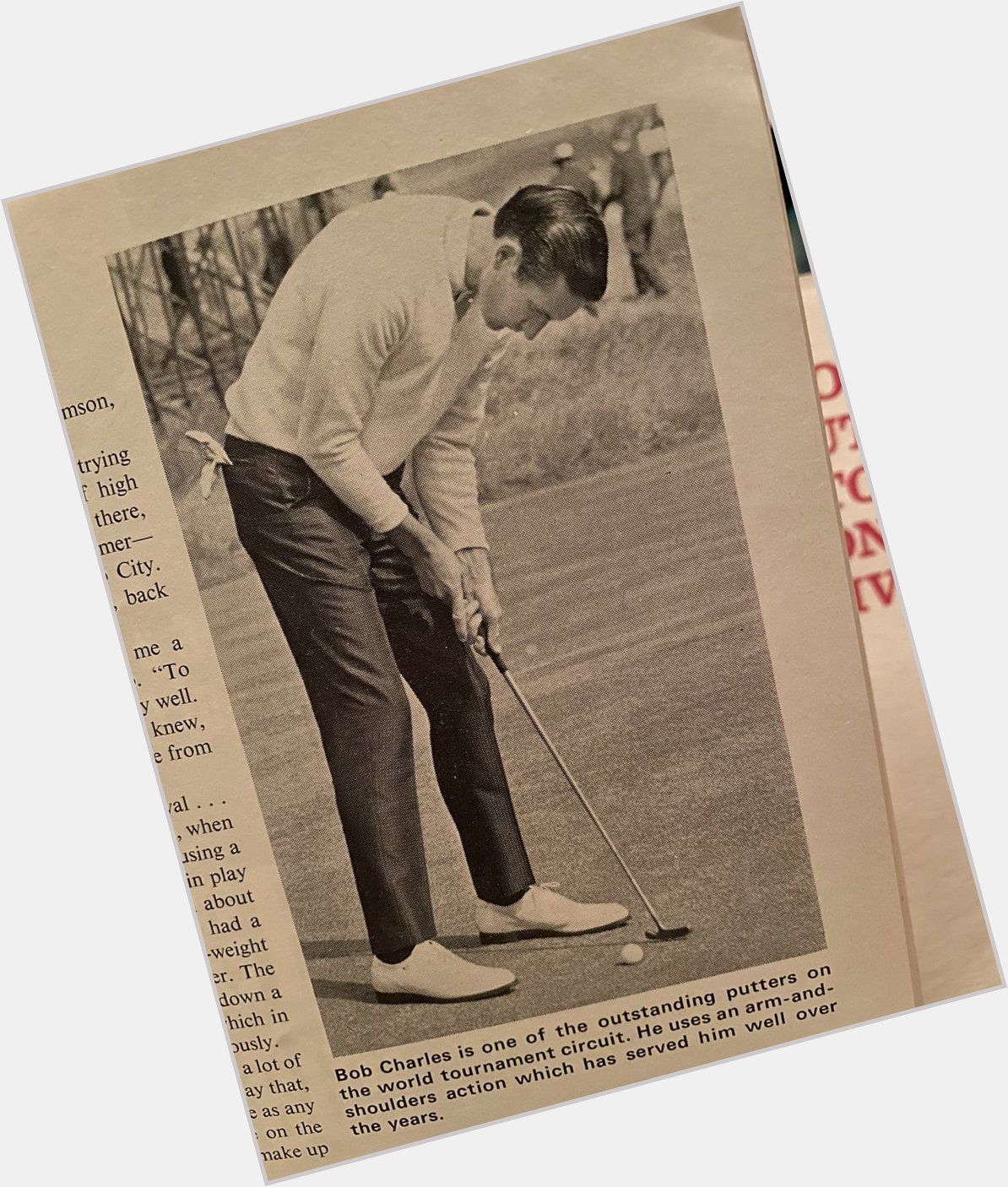 Happy 85th birthday to Bob Charles. Has that born with a putter in his hands look. Like Crenshaw and Faxon. 