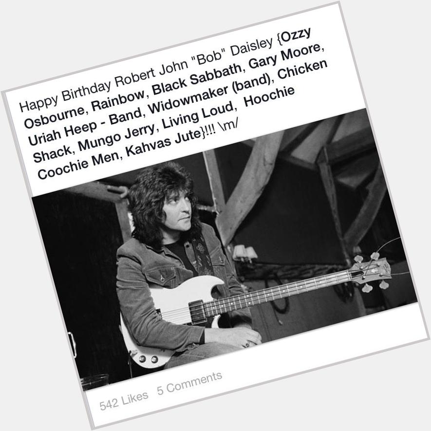Happy Birthday Bob Daisley 