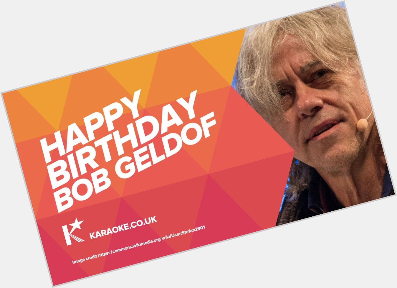 Happy Birthday to Bob Geldof! 