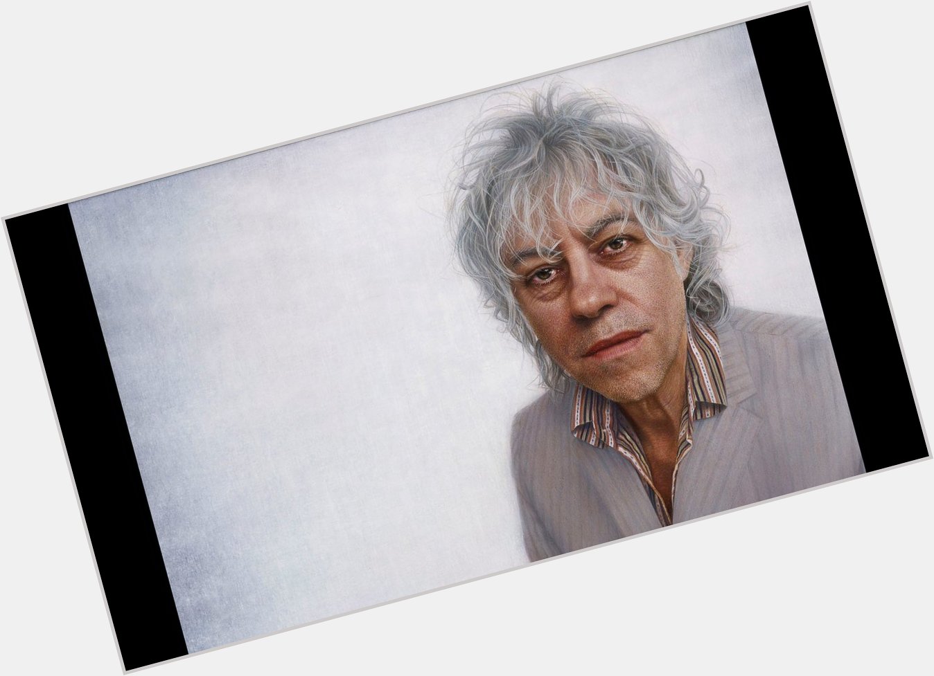 Happy 70th Birthday, Bob Geldof!  Portrait by Nathalie Beauvillain Scott 