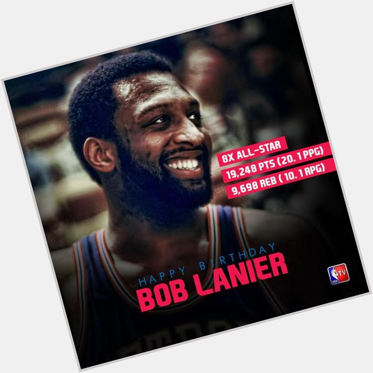 Happy 67th birthday to the former pick in the NBA draft in 1970 and Pistons legend Bob Lanier! 