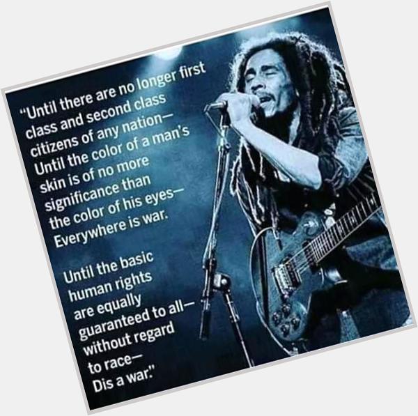 Happy birthday Bob Marley the father of foundation.... 