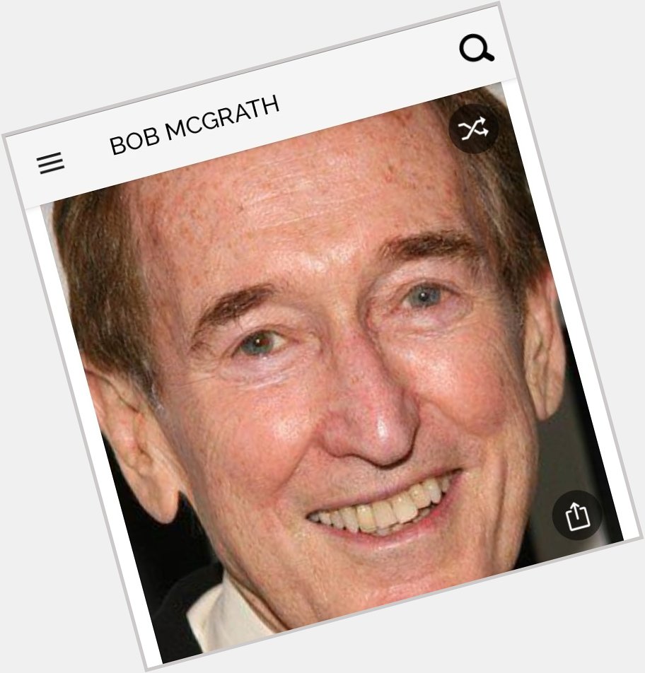 Happy birthday to this great actor.  Happy birthday to Bob McGrath 