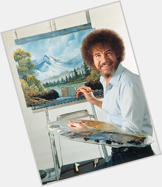 Happy birthday USAF Master Sgt. Bob Ross! He would have been 73 today. Paint a happy little F-22 there! 